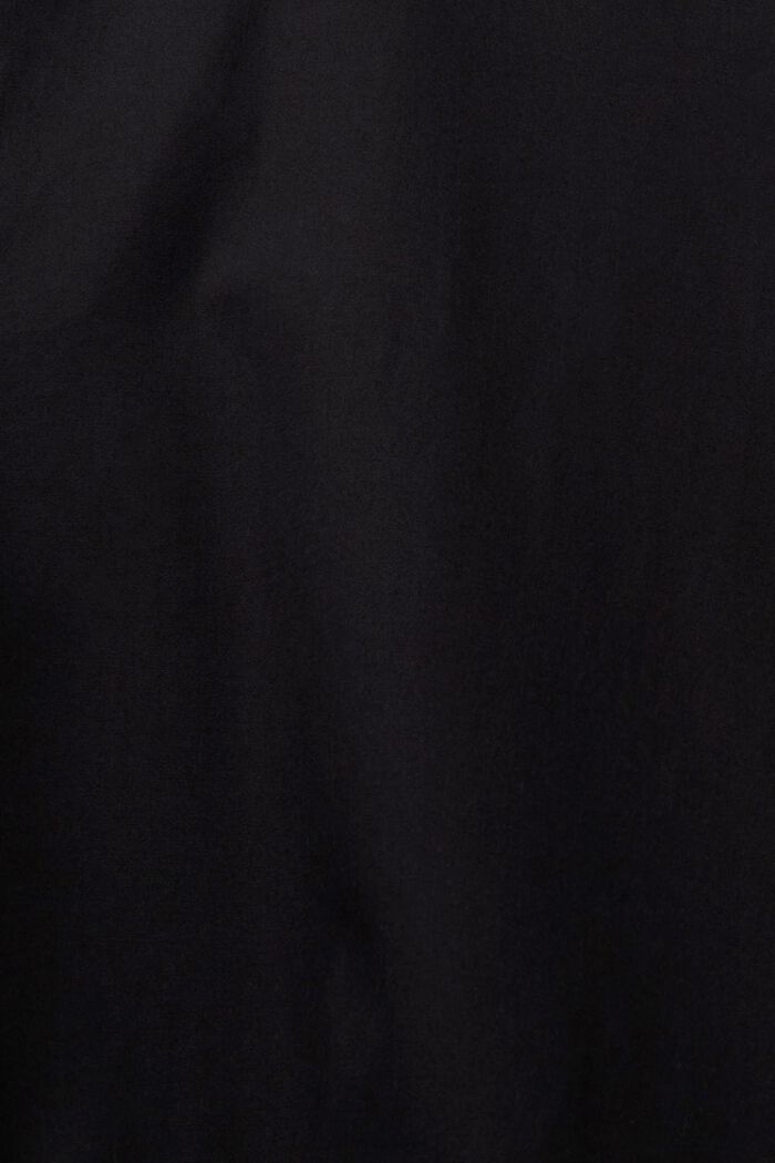 Organic Cotton A-Line Dress, BLACK, detail image number 4
