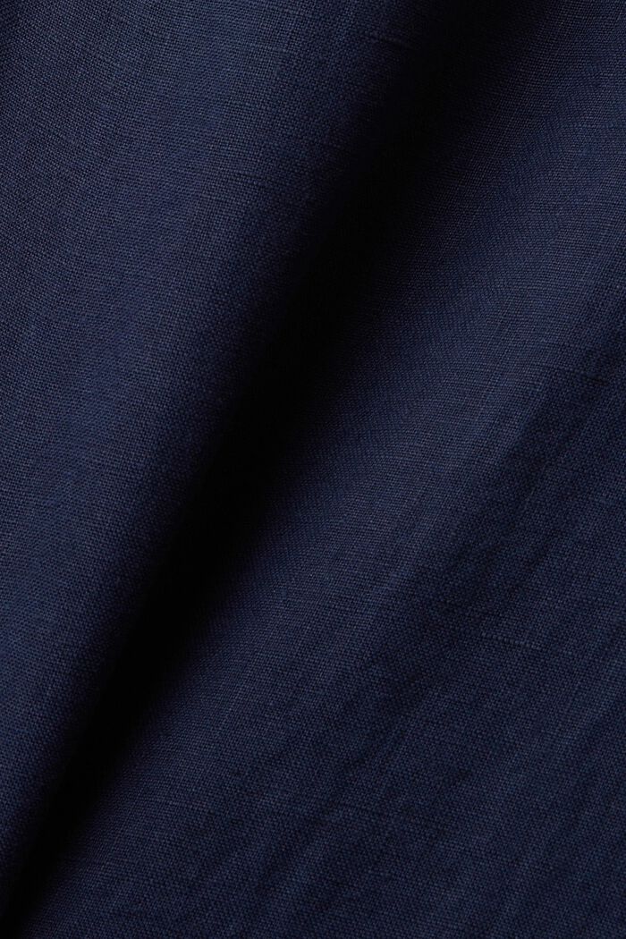 Wide fit linen trousers, NAVY, detail image number 6