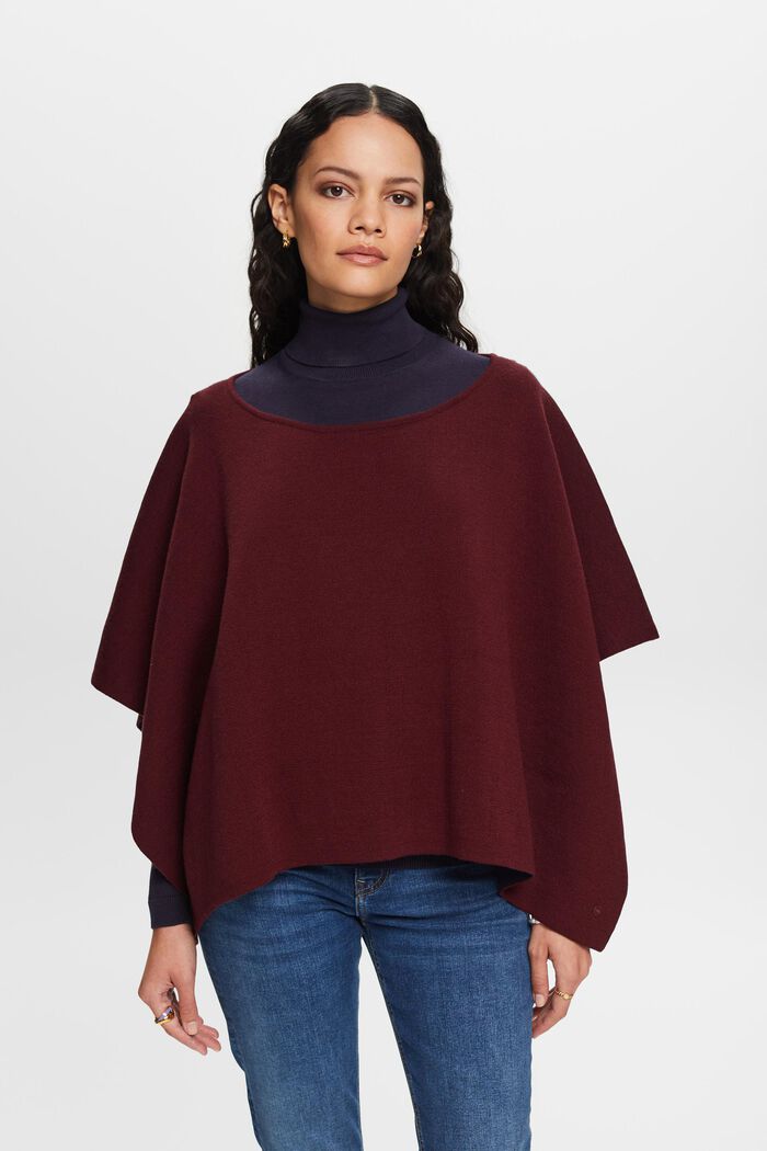 ESPRIT - Recycled: double face poncho at our online shop