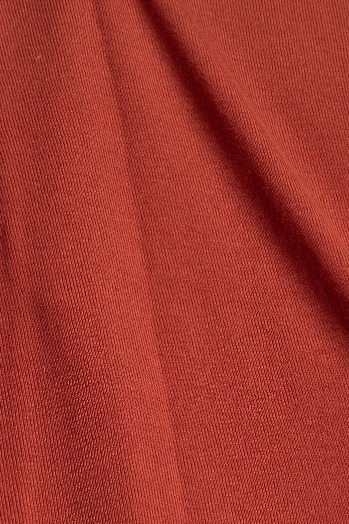 Jersey maxi dress made of LENZING™ ECOVERO™, TERRACOTTA, detail image number 4