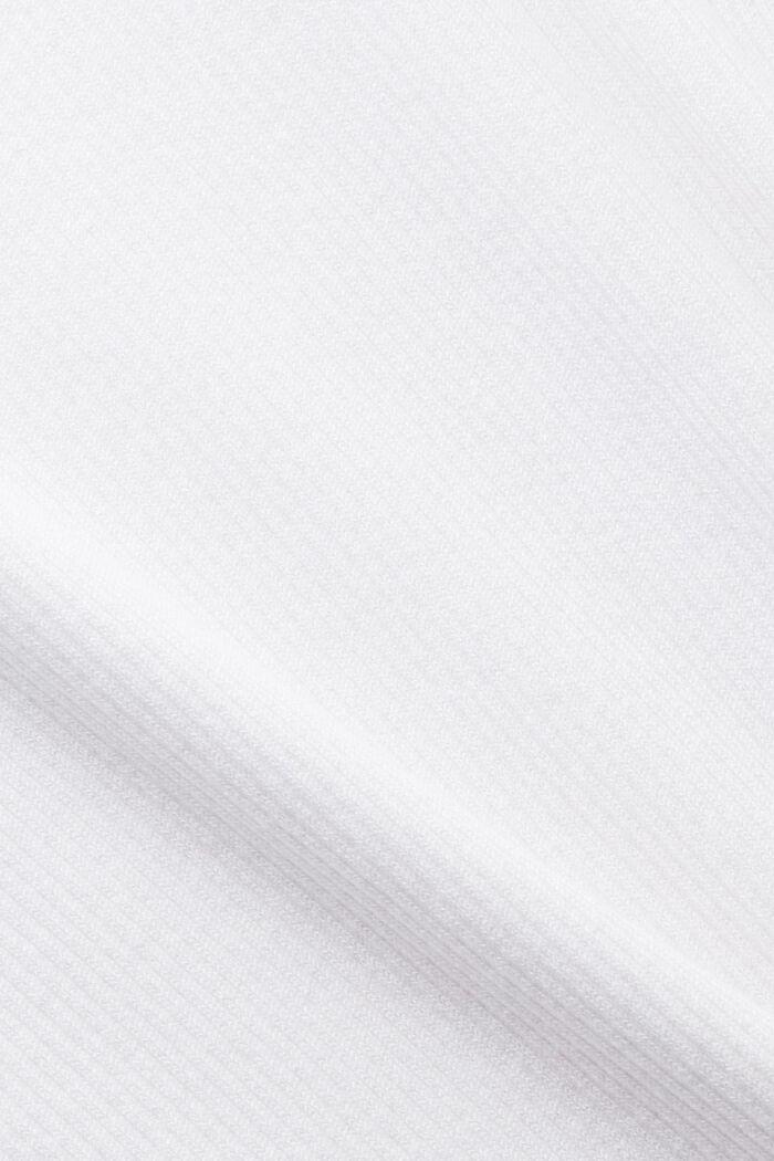 Ribbed Sweater Tank, WHITE, detail image number 5