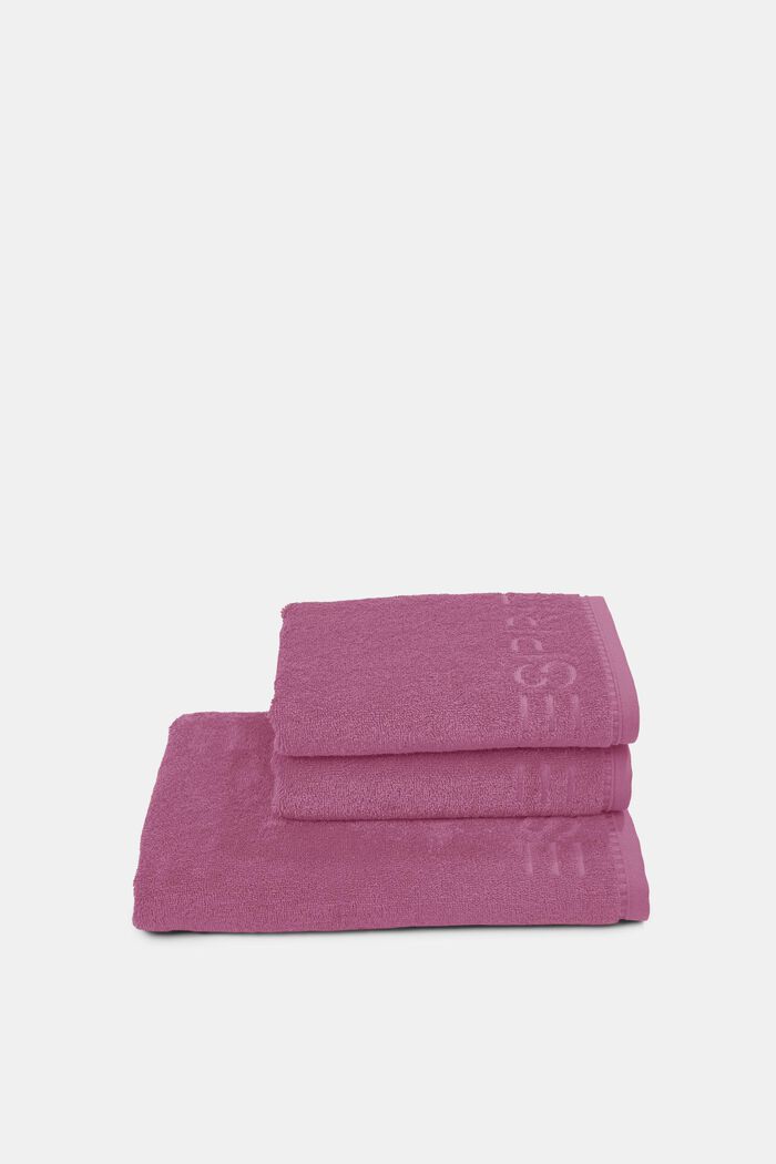 Containing TENCEL™: triple pack of terrycloth towels, BLACKBERRY, detail image number 2