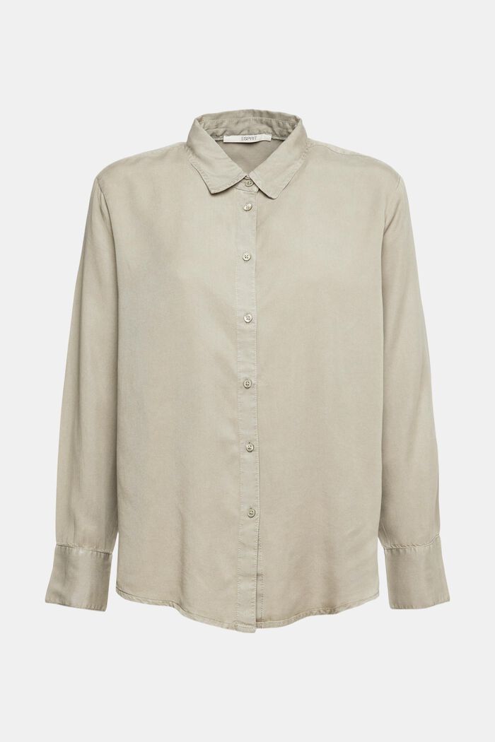 Made of TENCEL™: Shirt blouse, PALE KHAKI, detail image number 2