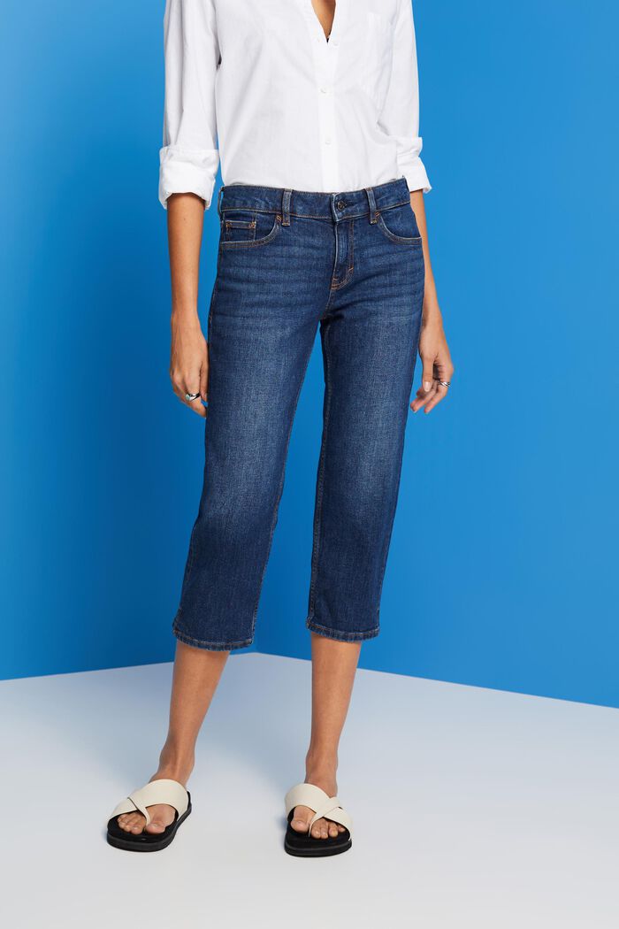 ESPRIT - Mid-rise Capri Jeans at our online shop