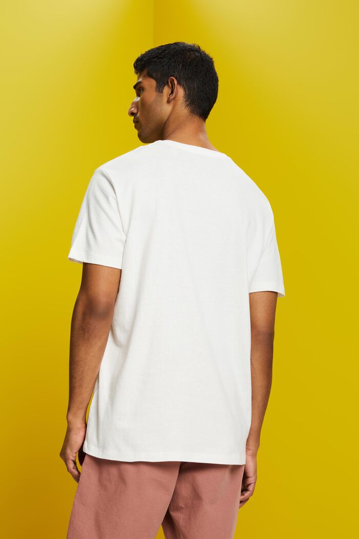 Jersey T-shirt, cotton-linen blend, ICE, detail image number 3