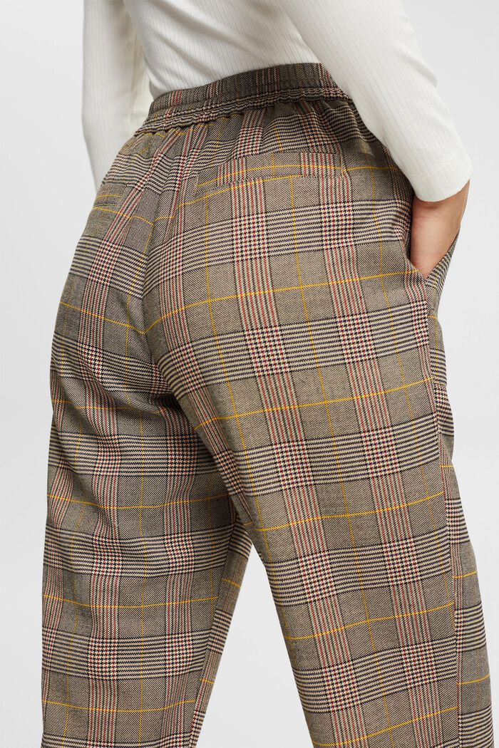 Checked trousers, ANTHRACITE, detail image number 4