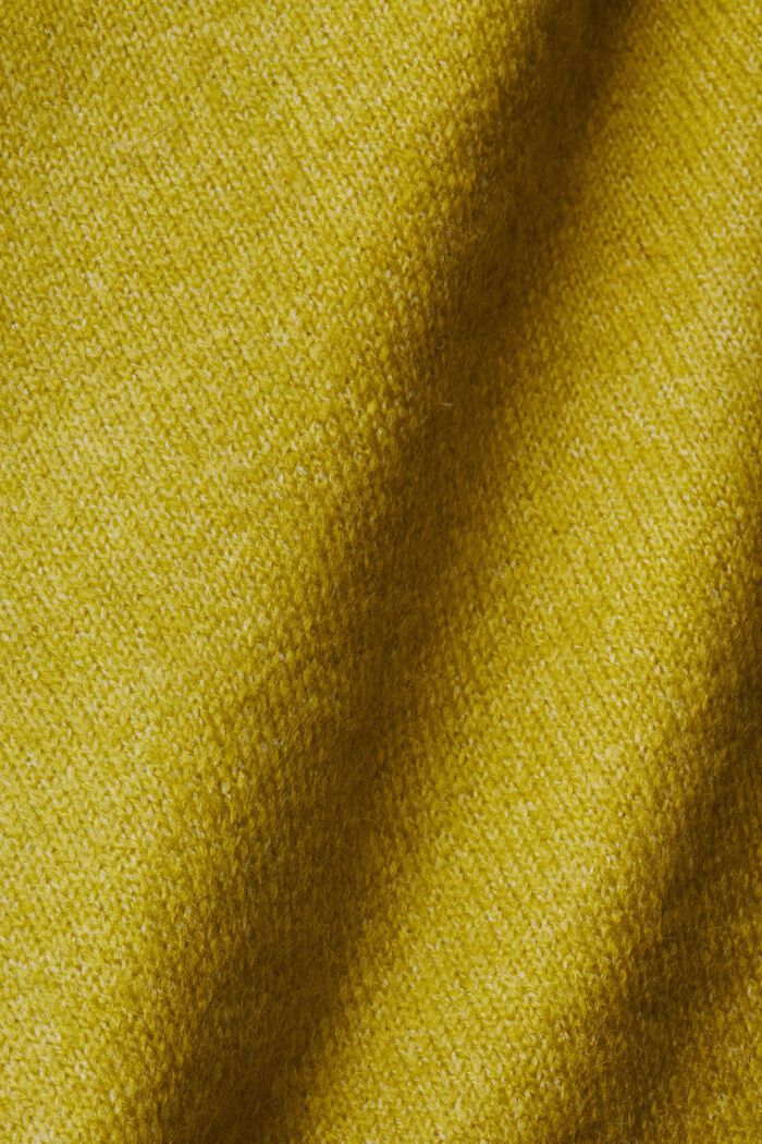 Knitted roll neck sweater, LEAF GREEN, detail image number 4