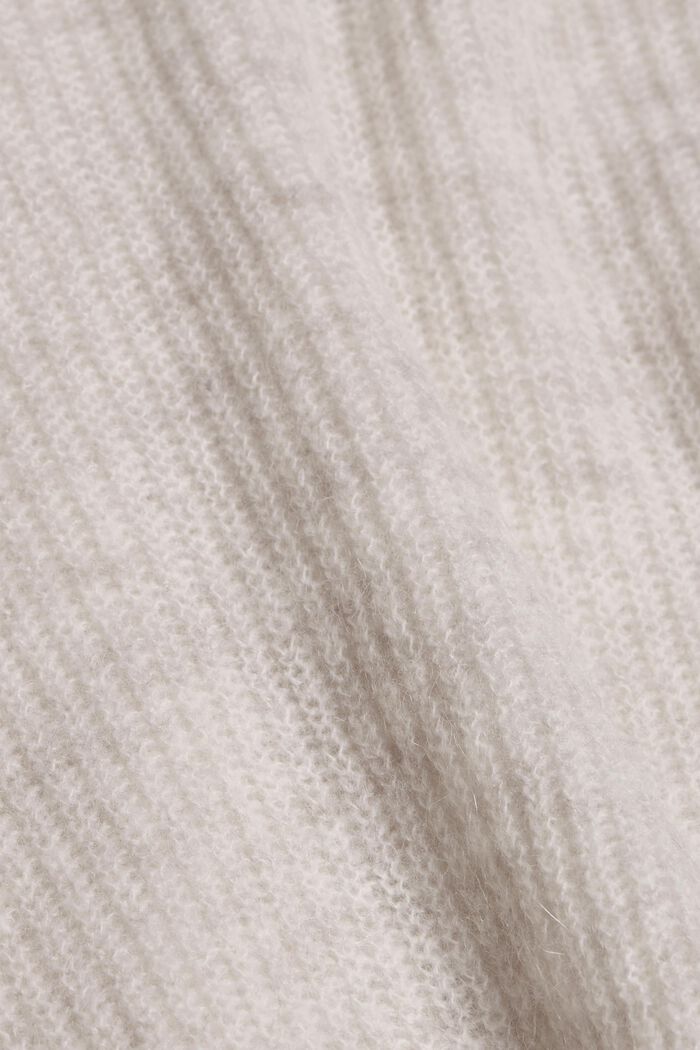 Wool/alpaca blend: Ribbed knit cardigan, ICE, detail image number 1