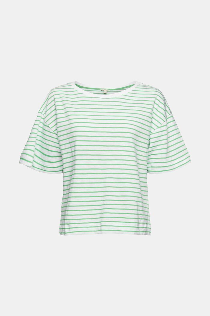 striped T-shirt, GREEN, detail image number 5