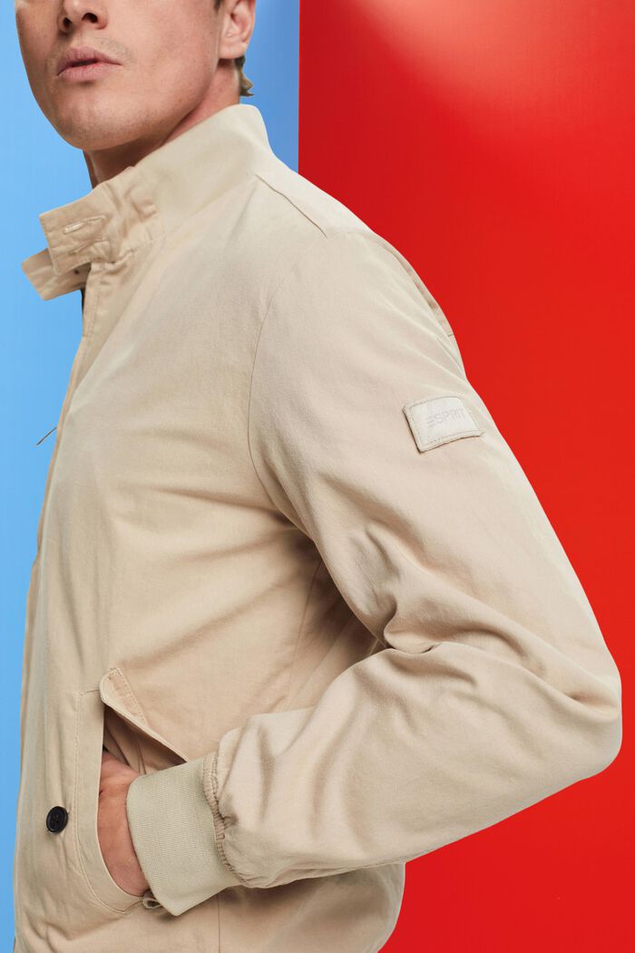 Bomber jacket with stand-up collar, LIGHT BEIGE, detail image number 2
