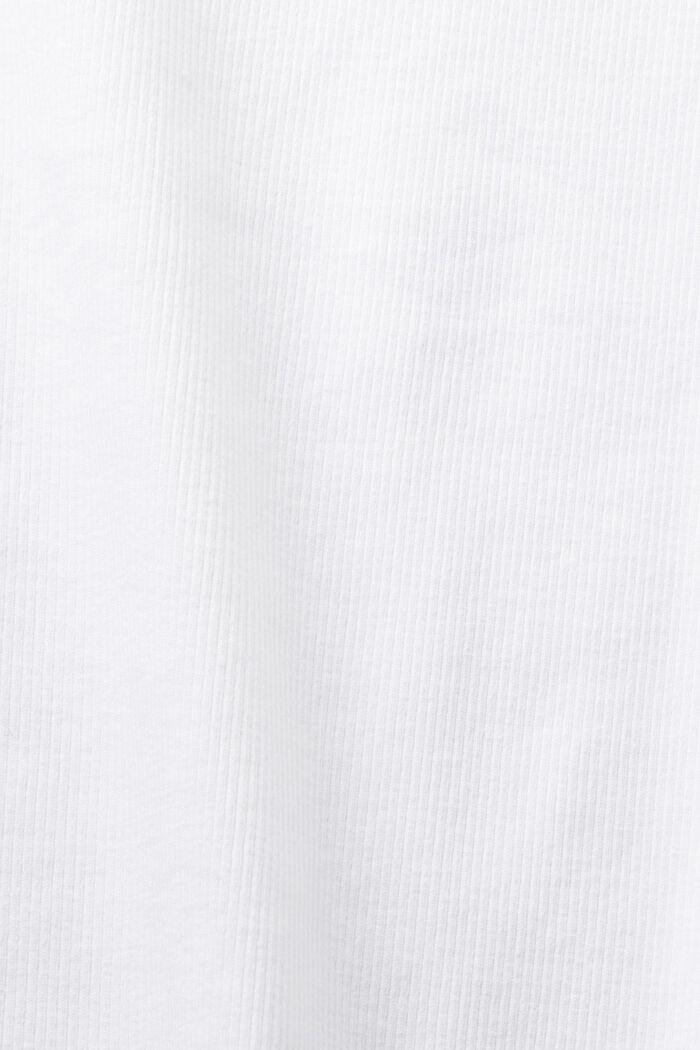 Rhinestone Logo T-Shirt, WHITE, detail image number 5