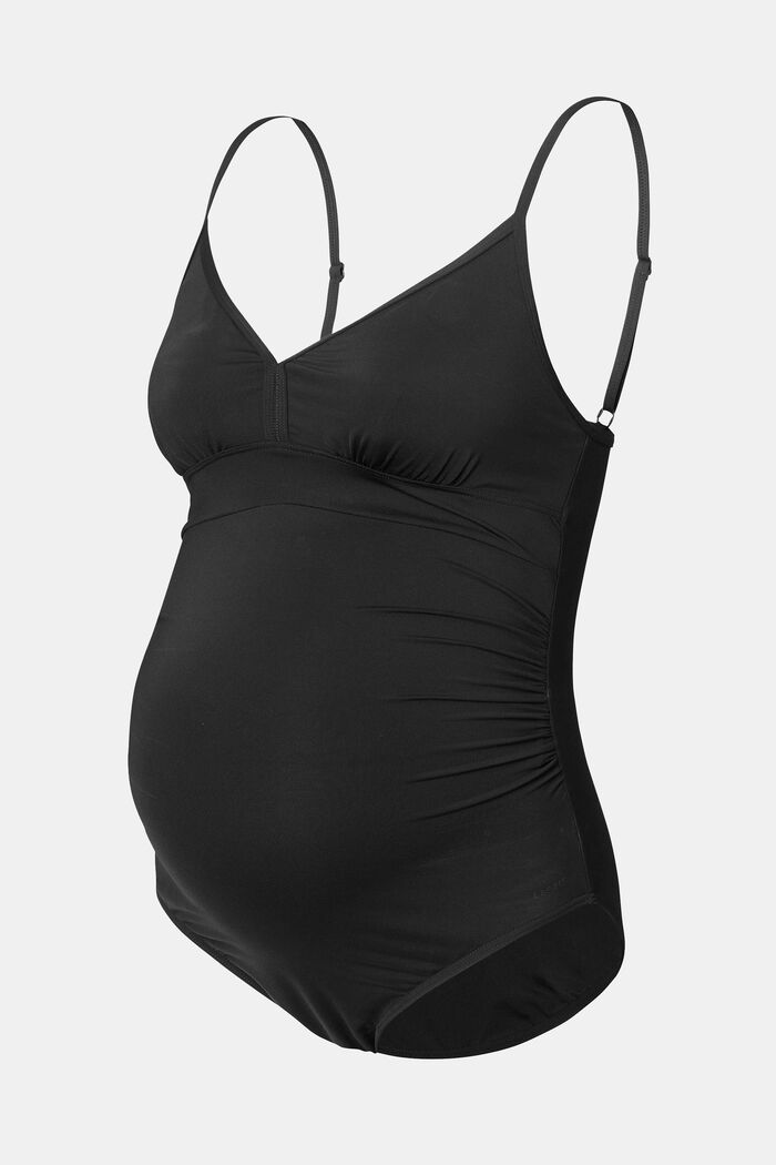 Swimsuit with padded cups, BLACK, detail image number 2