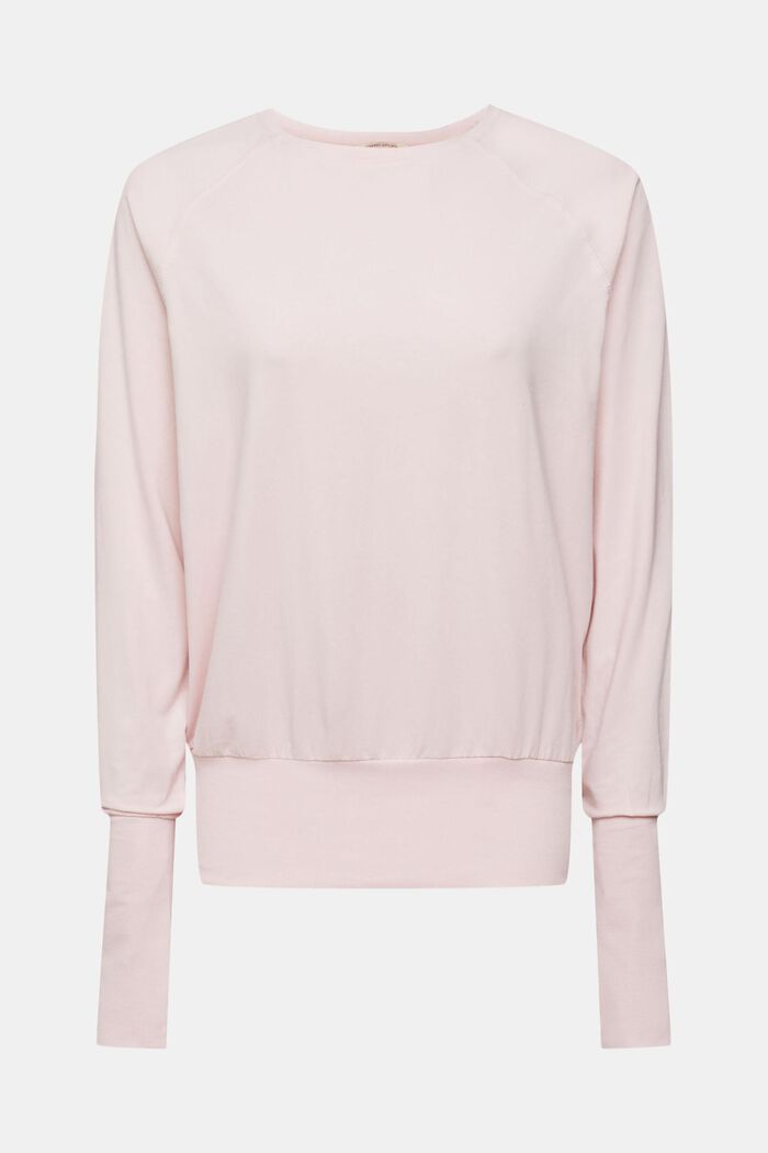 Long sleeve top with thumb holes, LIGHT PINK, detail image number 3