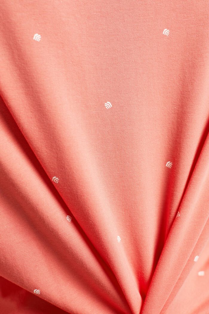 Cotton pyjamas with all-over pattern, CORAL, detail image number 5