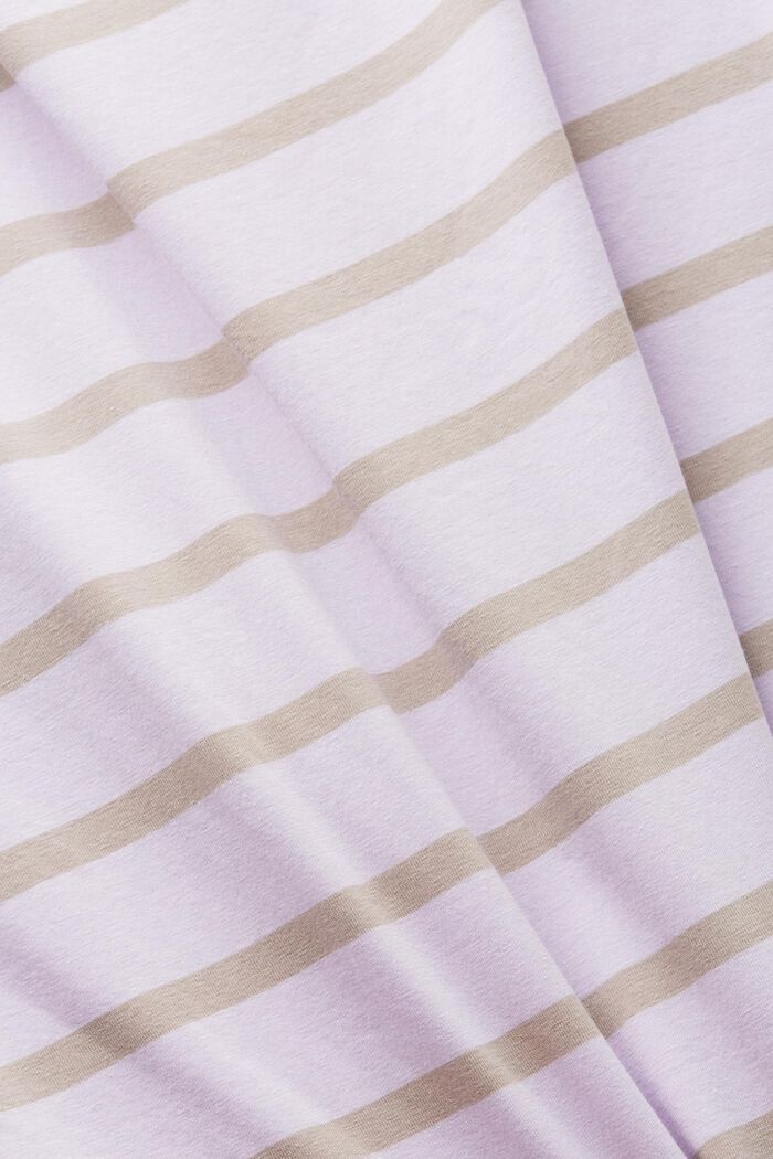 Striped Sleeveless T-Shirt, LAVENDER, detail image number 5