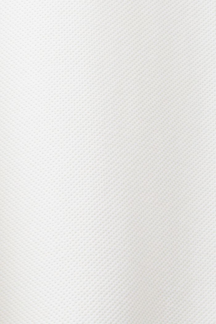 Cotton pique polo shirt, OFF WHITE, detail image number 5