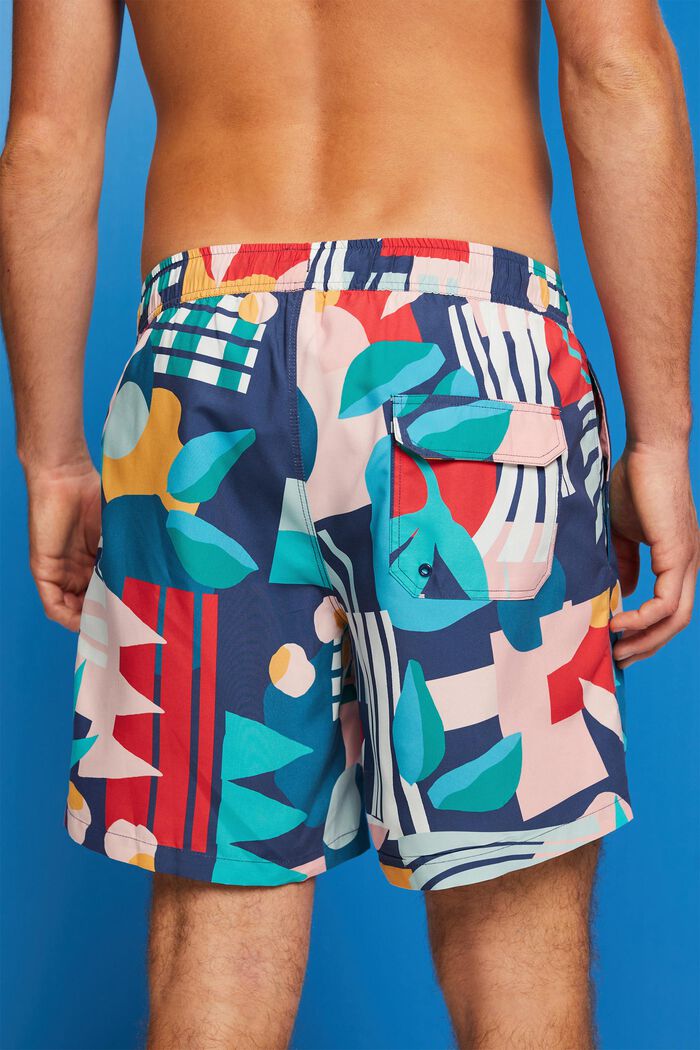Swimming shorts with all-over pattern, INK, detail image number 4