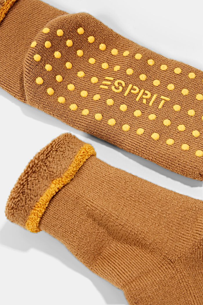 Soft stopper socks, wool blend, DUNE, detail image number 1