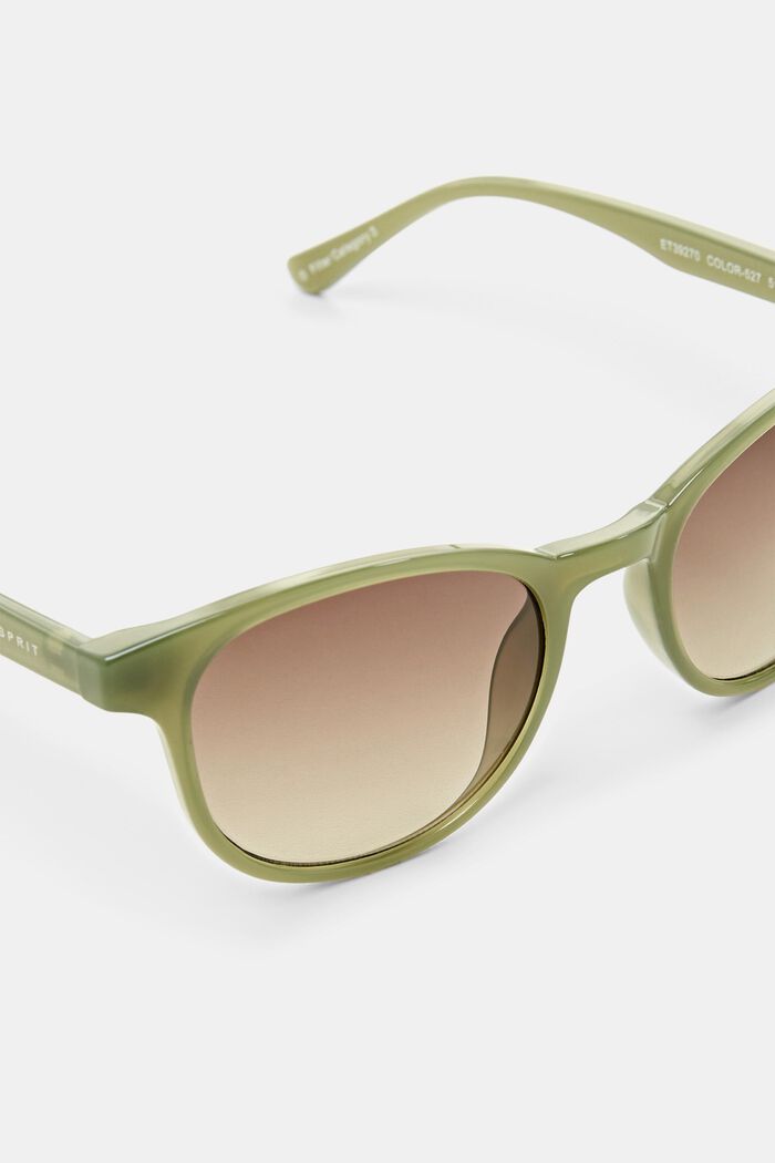 Square Framed Sunglasses, OLIVE GREEN, detail image number 1