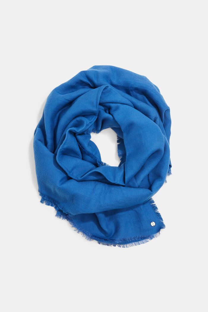 Frayed edge scarf, LENZING™ ECOVERO™