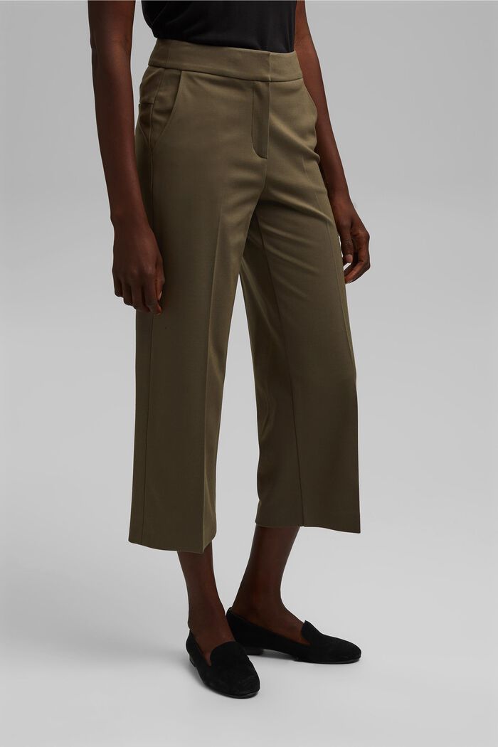 SOFT PUNTO mix + match trousers, DARK KHAKI, detail image number 5