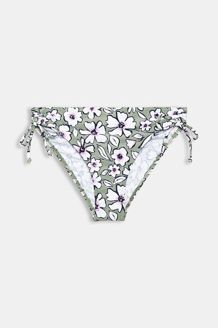 Made of recycled material: patterned bikini bottoms