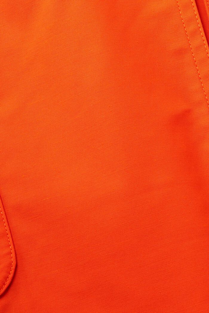 Short double-breasted trench coat, ORANGE RED, detail image number 5