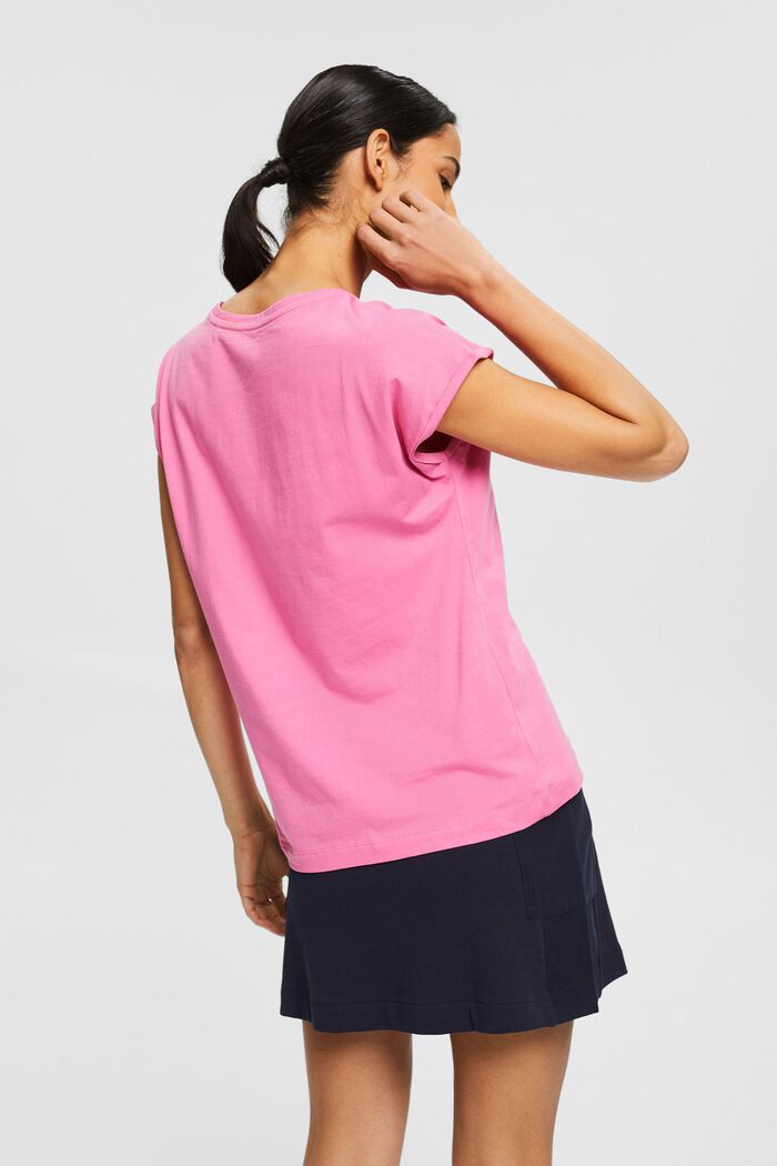 Organic cotton T-shirt with a print, PINK, detail image number 3