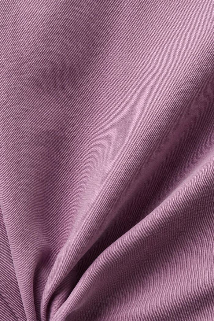 Single-Breasted Twill Blazer, MAUVE, detail image number 5