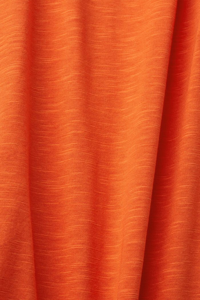 T-shirt with twisted detail, ORANGE RED, detail image number 4