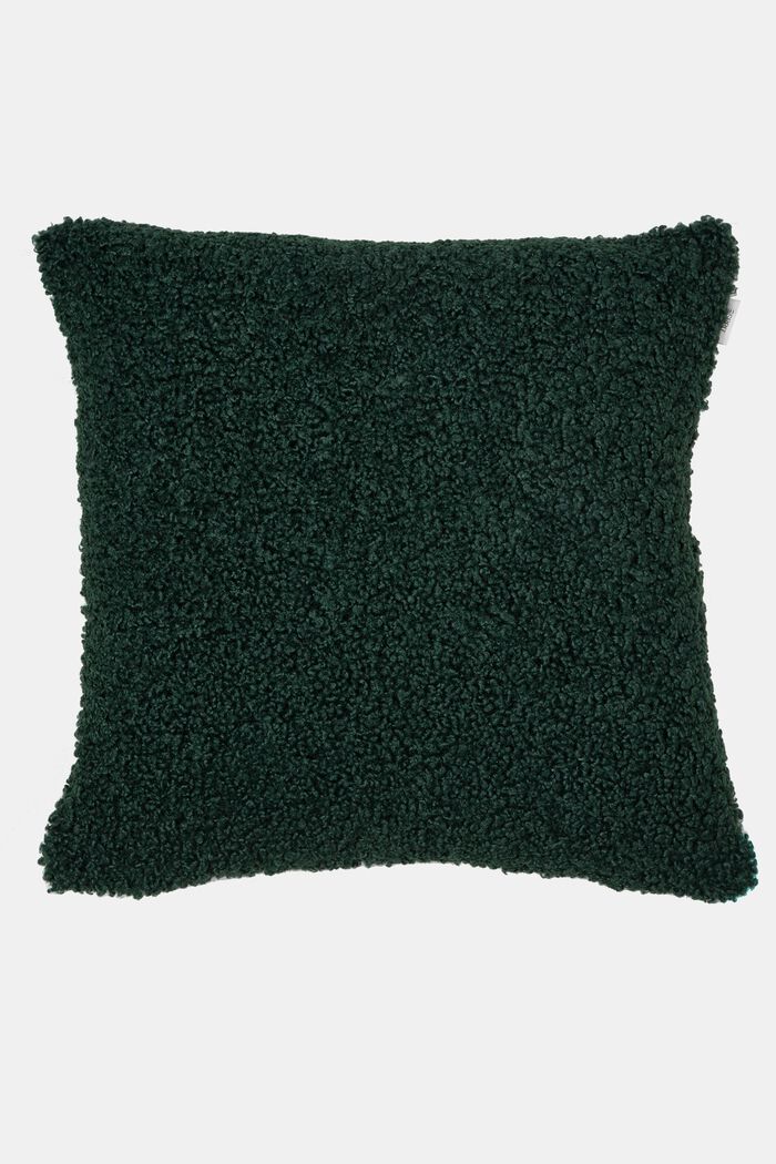 Plush cushion cover, GREEN, detail image number 0
