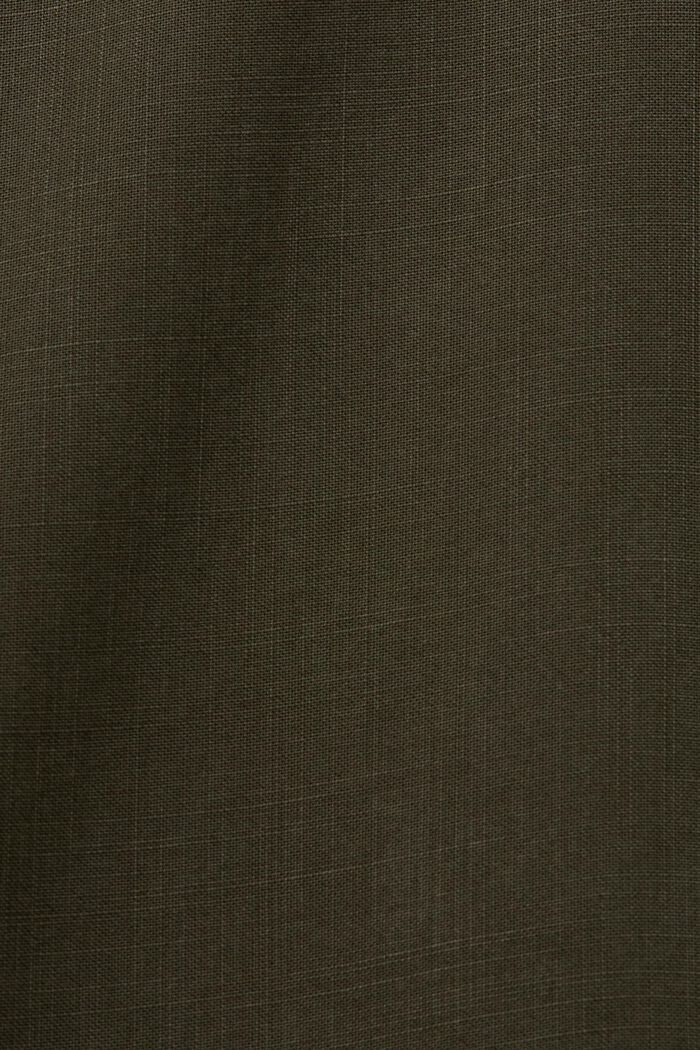 Trousers with an elasticated waistband, DARK KHAKI, detail image number 6