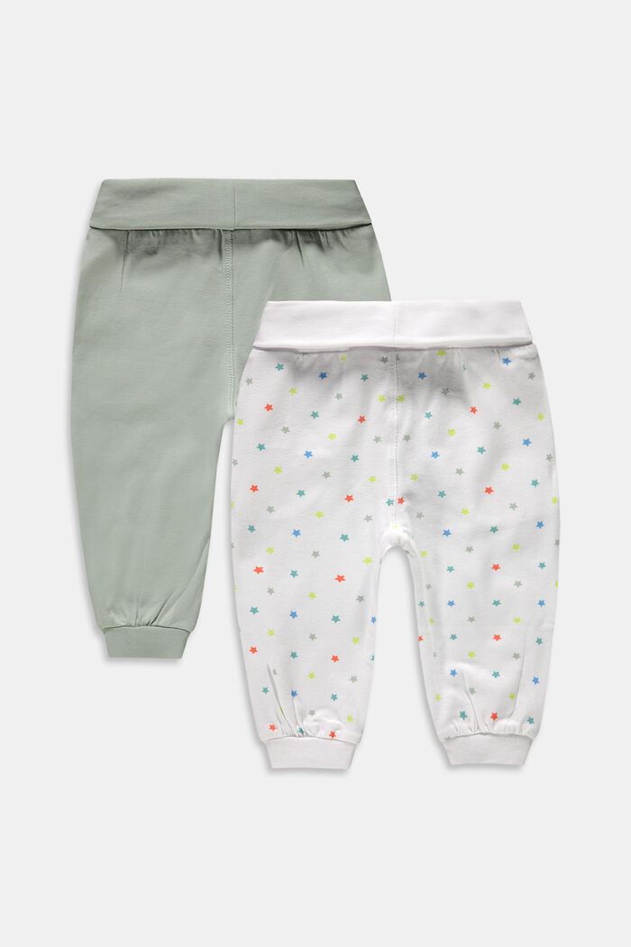 Double pack of tracksuit bottoms, organic cotton