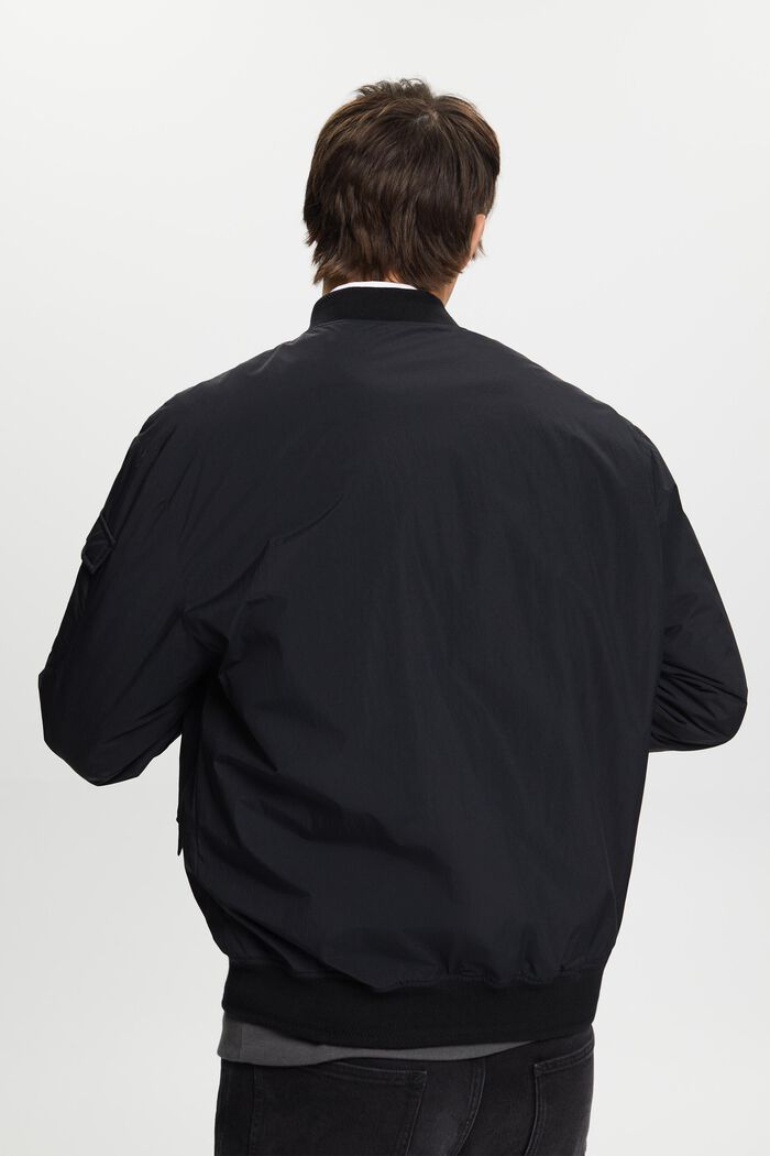 Recycled: bomber-style jacket, BLACK, detail image number 3