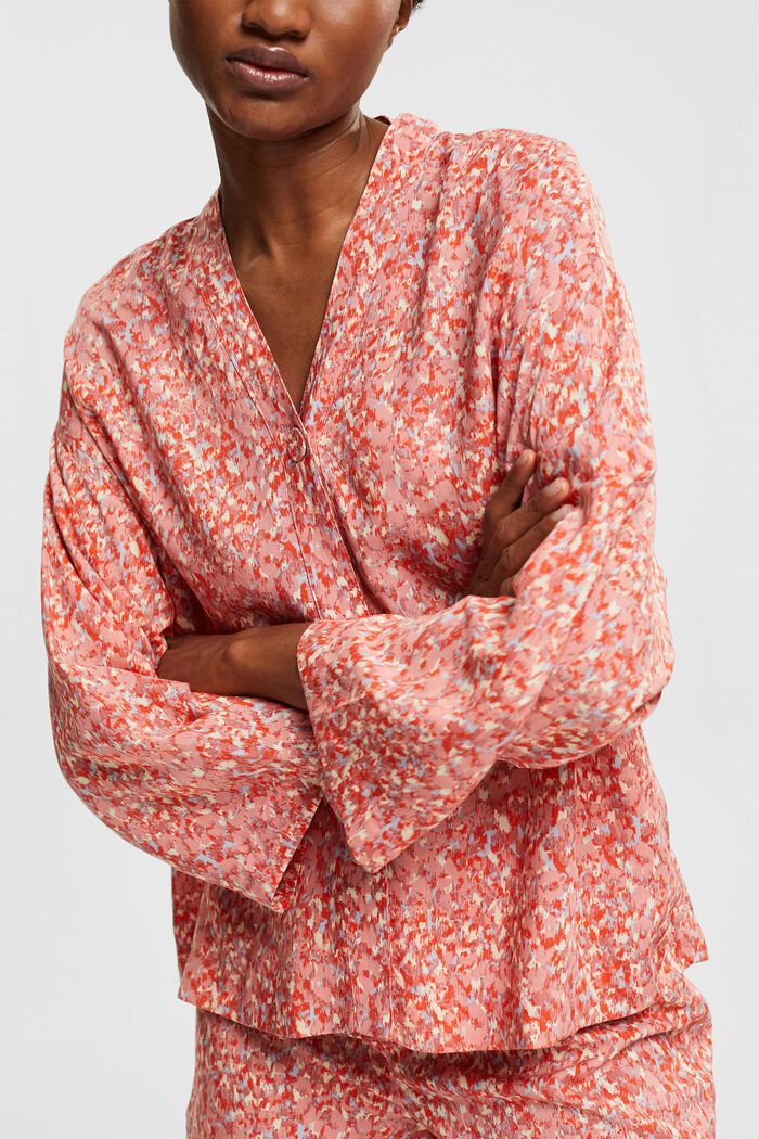Pyjamas with polka dot pattern, LENZING™ ECOVERO™, TERRACOTTA, detail image number 0