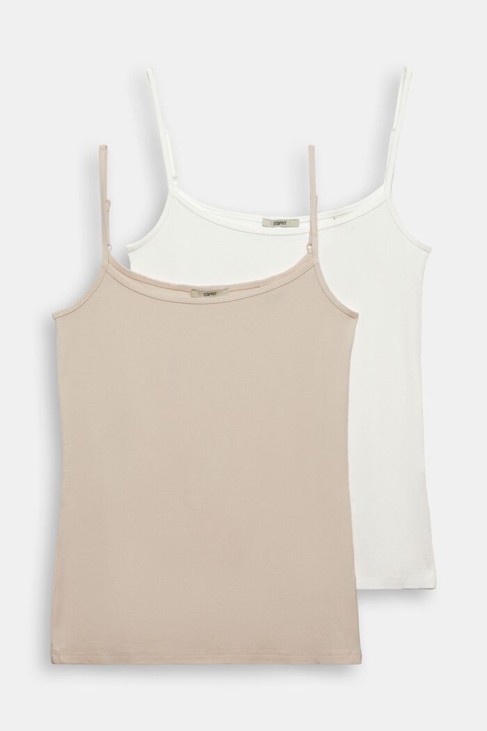 2-pack of spaghetti strap tops, OFF WHITE, detail image number 6