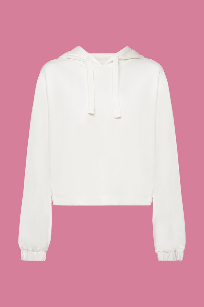 Hoodie sweatshirt with embroidery, OFF WHITE, detail image number 5