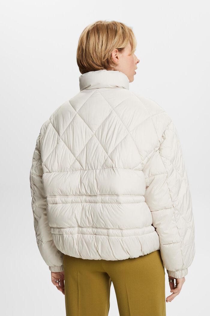 Quilted Puffer Jacket, PASTEL GREY, detail image number 4