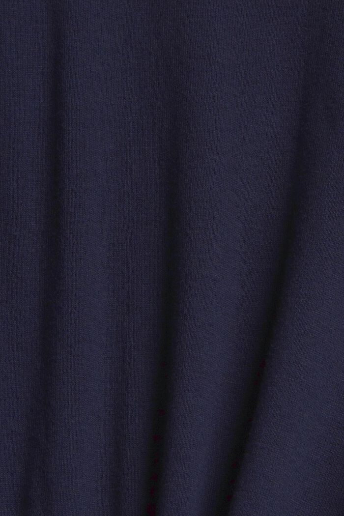Knit jumper with linen, NAVY, detail image number 1