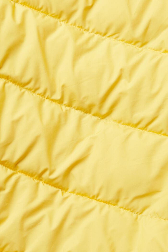 Quilted jacket with contrast lining, YELLOW, detail image number 1