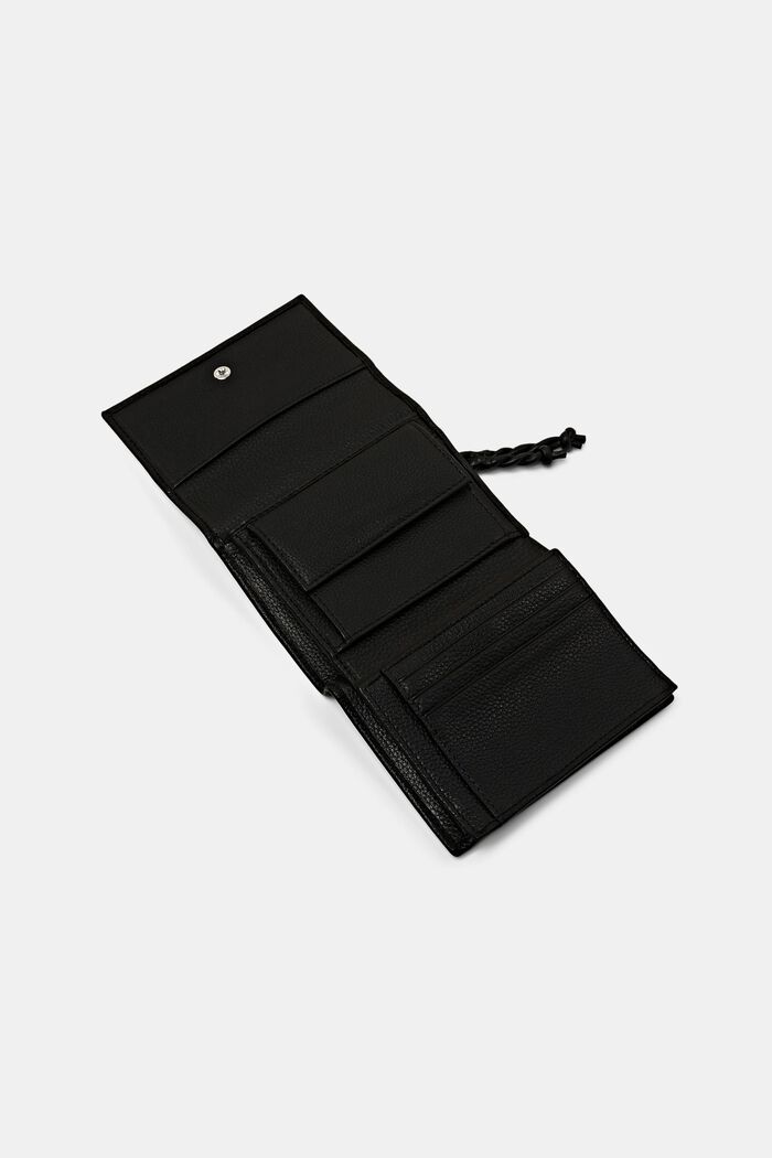 Leather purse, BLACK, detail image number 3
