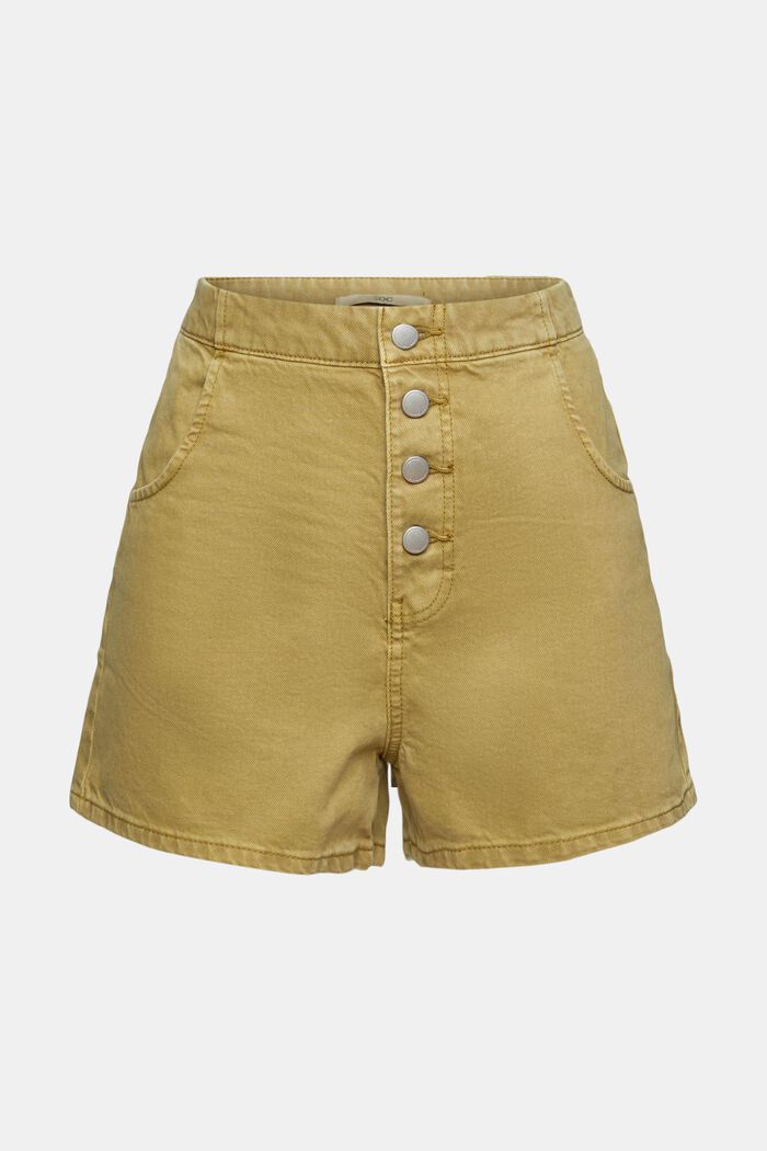 Shorts with button fly, OLIVE, detail image number 2