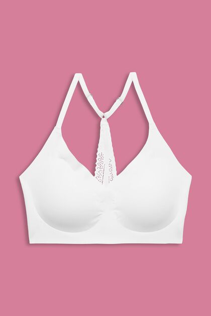 Recycled: padded microfibre bra