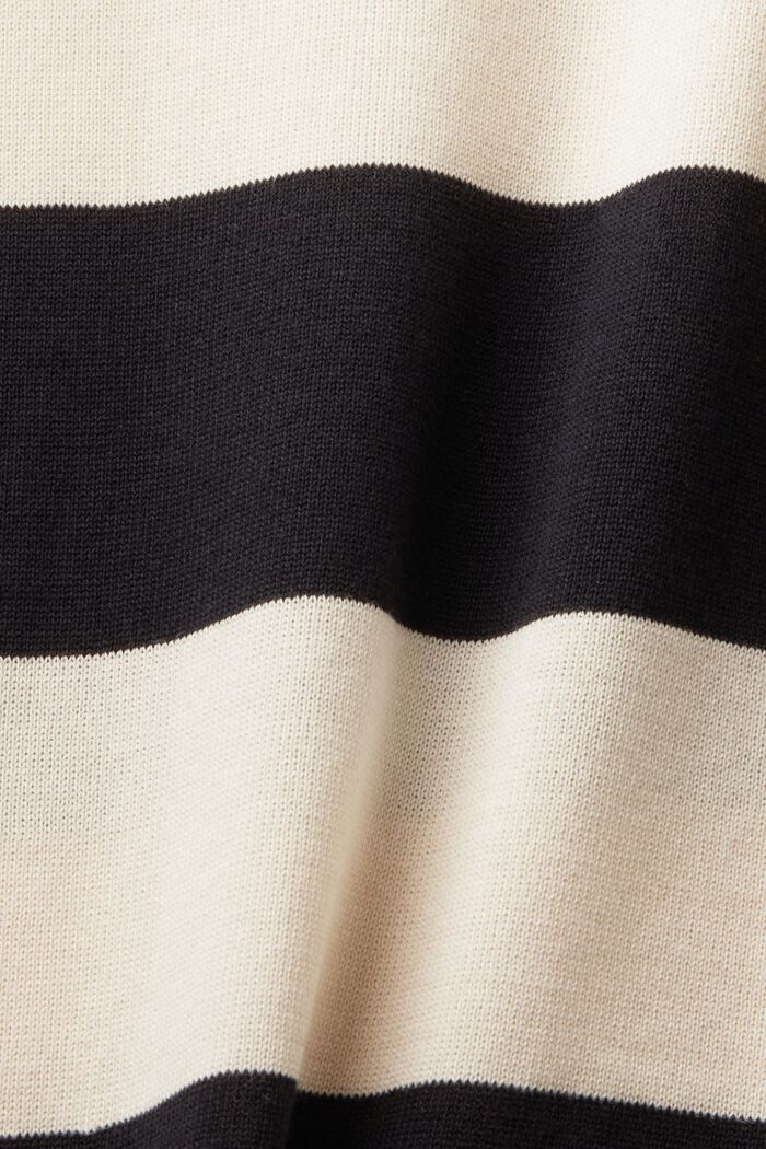 Striped Sleeveless Sweater, CREAM BEIGE, detail image number 5