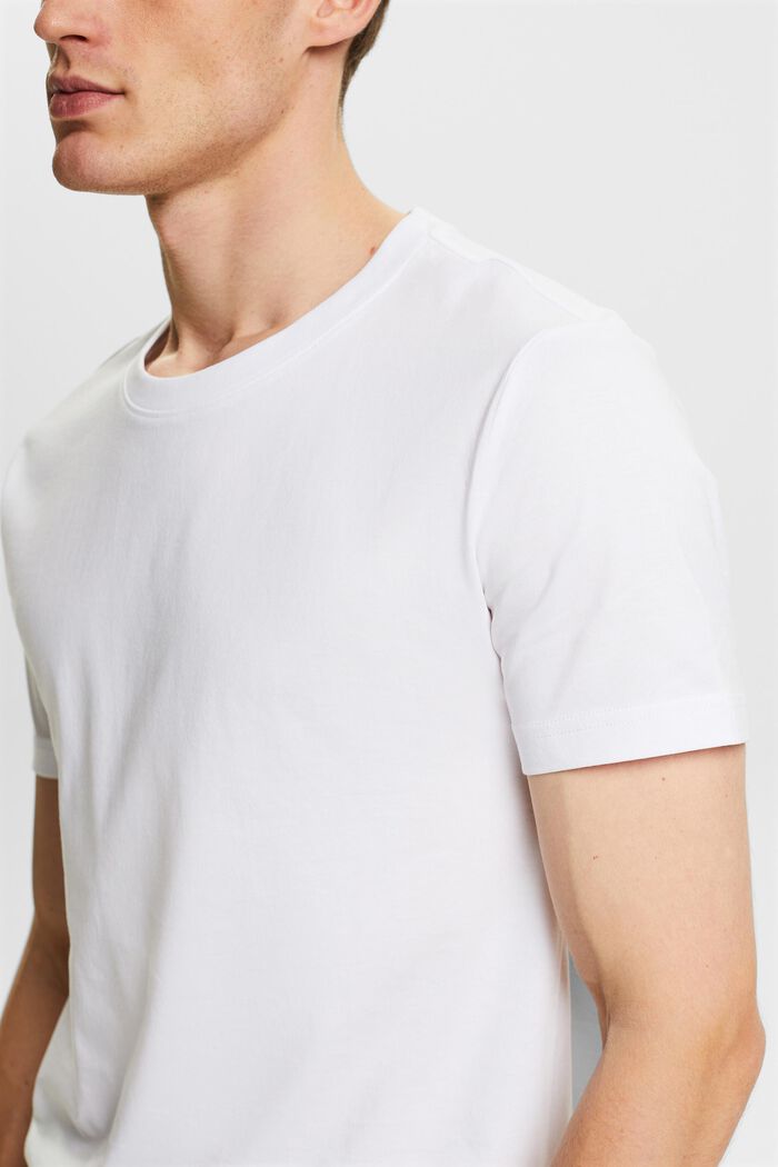 Organic Cotton Jersey T-Shirt, WHITE, detail image number 2