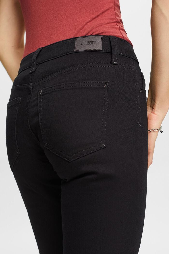 Mid-Rise Straight Jeans, BLACK RINSE, detail image number 2