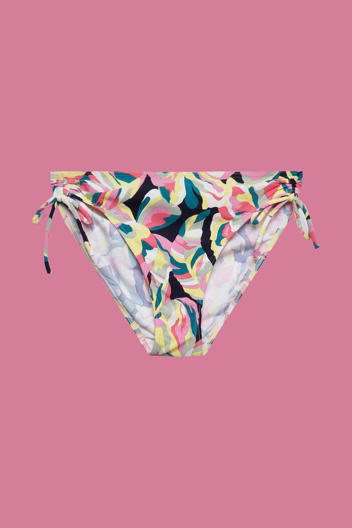 Carilo beach bikini bottoms with floral print, NAVY, detail image number 5