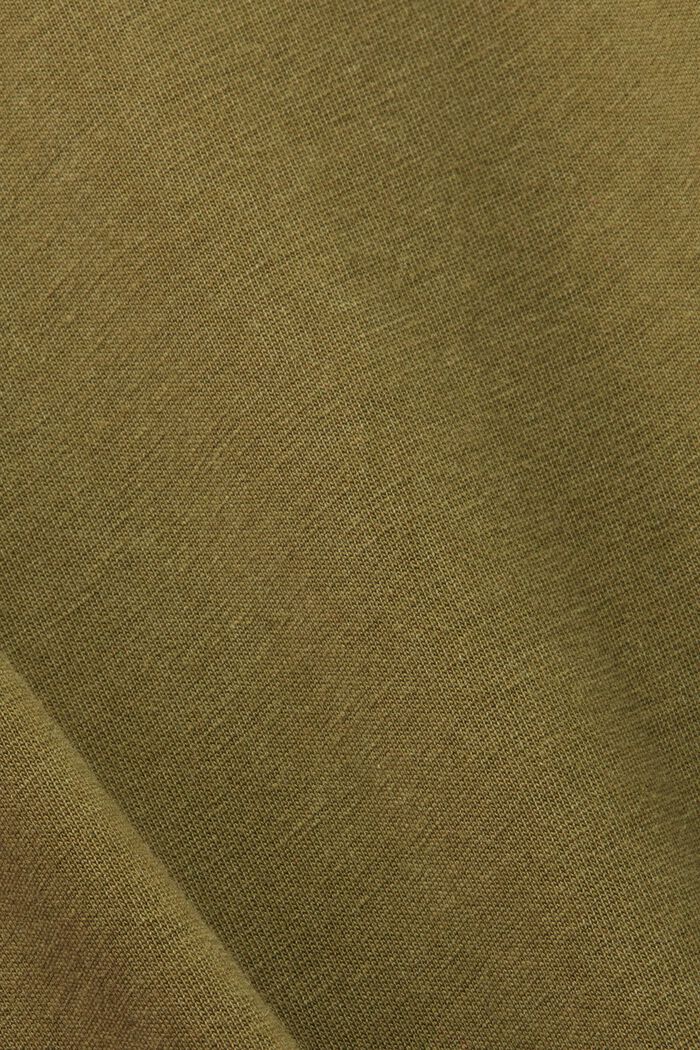 Garment-dyed jersey t-shirt, 100% cotton, OLIVE, detail image number 4