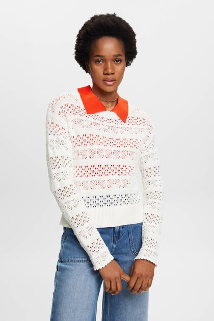 Structured sustainable cotton jumper