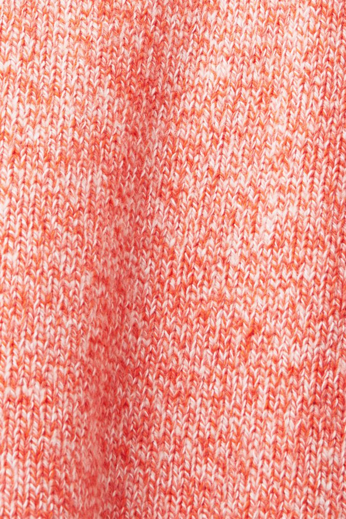 Crewneck jumper, wool blend, BRIGHT ORANGE, detail image number 4